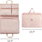 7-in-1 Travel Storage Bag, Foldable Hanging Packing Cube with Compartments for Clothes, Pink