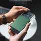 VULKIT Pop up Card Holder Minimalist Credit Card Holder RFID Blocking Slim Metal Card Case for Men or Women(Midnight Green)