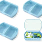 4PCS Small Pill Case Travel Pill Box Cute Pill Organizer for Purse Portable Daily Medicine Organizer 2 Compartment Pill Holder for Vitamins, Fish Oil, Supplements