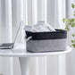 TheWarmHome Storage Basket for Organizing - 14x10x7 inch Medium 3 Pack Collapsible Storage Bin for Shelves with Rope, Fabric Storage Cubes for Organizer Cloth Gift Toy Closet (Black & Grey)