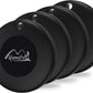 Lifetag Tracker for Android, Bluetooth Tracking Tag for Google Find My Device (Find Hub) App, Item Finder Locator for Keys, Luggage, Backpack, Purse (BLK, 4PCS)