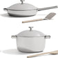 Our Place Titanium Pro Cookware Duo – Always Pan & Perfect Pot with Nonstick No-Coating Technology | Tri-Ply Titanium & Stainless Steel | Safe for Oven, Induction & All Cooktops up to 1000°F | Chrome
