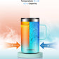 KXIAOCHEN 20oz Insulated Coffee Mug with Lid, Stainless Steel Coffee Cup, Double Wall Vacuum Coffee Tumbler with Handle, Premium Thermal Travel Coffee Mug (Blue Green Pink 2Pack)