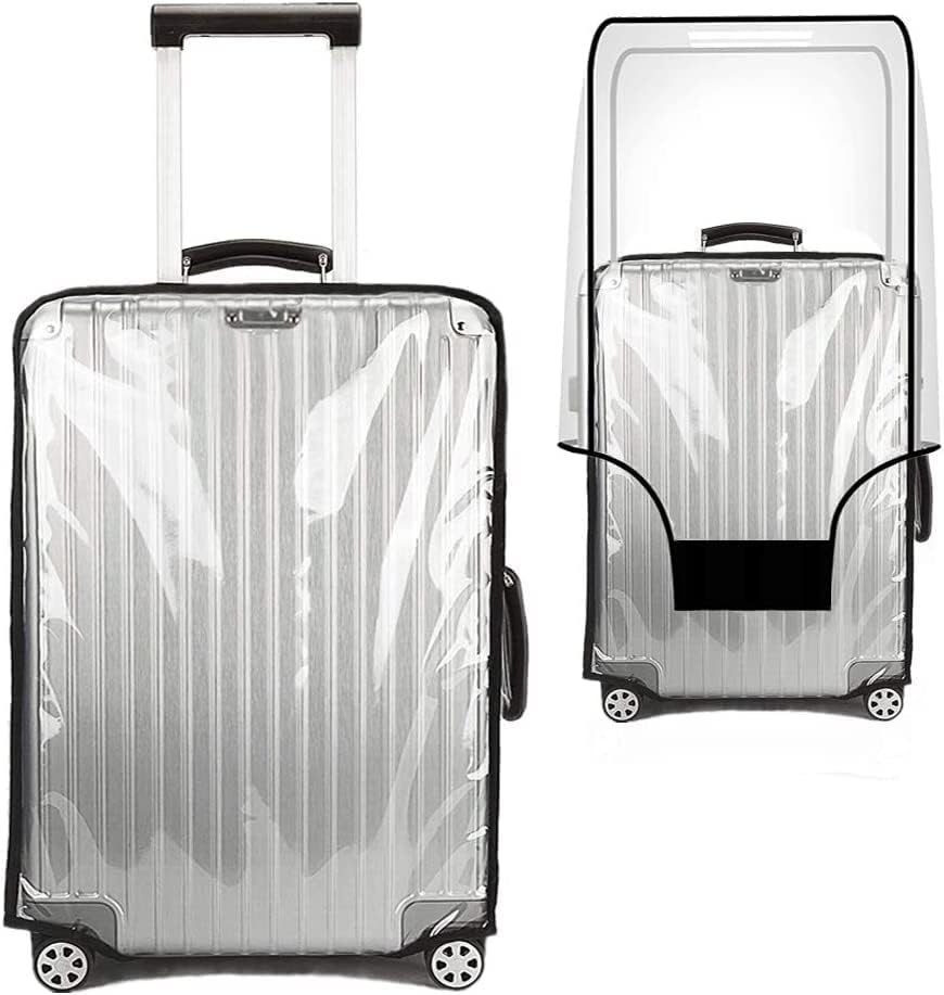 Luggage Cover 24 Inch Clear Suitcase Cover 0.4mm Thick PVC Transparent