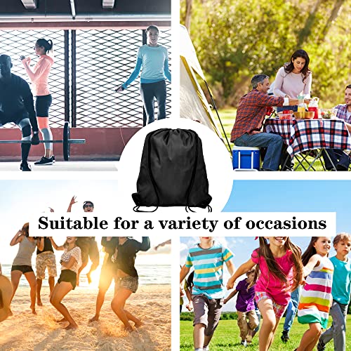 600Pcs Drawstring Backpack Bags String Backpack Sports Sack Pack Bulk Cinch Tote Gym Bag For Women Men Outdoor Traveling Sports Backpack (600 Count)