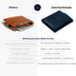 Leather RFID Wallet for Men, Slim Leather Mens Wallet, Handcraft Men's Wallets, Card Cases & Money Organizers, Magnetic Closure Sleek RFID Blocking Thin Mens Wallets with 9-12 Card Slots & Gift Box - Roamly
