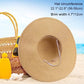 Womens Straw Hat Foldable Wide Brim Floppy Beach Sun Hat for Women Roll up Cap UPF 50+ Adjustable Strap Vacation