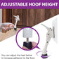 Door Stopper with Adhesive Bracket Stickers, No Drilling or Tools Needed, Available for All Doors, Door Holder, Heavy Door Stop, KickDown Door Stoppers, Bottom of Door by HASHI (Satin Nickel/Bracket)