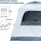 Quick Setup Tent,Automatic Inflatable Camping Tent,Easy Set up 3-4 Person Glamping Outdoor 4 Season Air Blow Up Tents, Rainfly & Windproof Portable