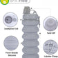 Collapsible Water Bottles for Kids, Students, Adults, Reusable BPA Free Silicone Foldable Sports Water Bottles for Travel Camping Hiking, Folding Travel Water Bottles, Gary
