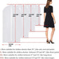 Garment Bags Covers 24''X60'' Dress Bags for Hanging Clothes (Pack of 6) with Study Full Zipper Coat Covers for Closet Clothes Storage Travel