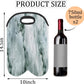 Wine Carrier Tote Personalized Bag for 2 Bottles - Neoprene Wine Bottle Holder with Carry Handle, Wine Protective Bag Insulated Bag Beer Cans Water Bottle Holder for Travel Picnic,Style20