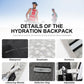 INOXTO Hydration Pack Backpack ，Water Backpack with 2L Leakproof Water Bladder, Running Hydration Vest for Man, Daypack for Cycling Motocross Climbing Trail Running