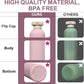 ASEVAT 10oz 4pack Refillable Travel Shampoo and Conditioner Bottles, Travel Size containers, Travel Bottle for toiletries, Squeeze Bottles with Flip Cap, Empty Plastic Leak Proof Travel Bottles