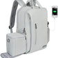 CADeN Camera Backpack w/ 15.6" Laptop Compartment, USB Charge Port, Tripod Holder, Rain Cover Compatible for Sony Canon Nikon