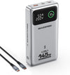 MOVE SPEED 145W Laptop Power Bank, PD 3.1 25,000mAh Fast Charging Portable Charger with 240W Type C Cable, USB C 3-Port with Digital Display Travel Outdoor Charger for iPhone, Dell, MacBook, Galaxy