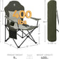 EVER ADVANCED Camping Chairs, Lawn Chairs Outdoor Sports Chairs, Folding Chair 2 Pack Camping Chairs for Adults, Supports 400lbs, Green