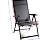 Heavy Duty Durable Adjustable Reclining Folding Chair Outdoor Indoor Garden Pool (1)