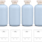 ASEVAT 6.7oz 4pack Refillable Travel Shampoo and Conditioner Bottles, Travel Size containers, Travel Bottle for toiletries, Squeeze Bottles with Flip Cap, Empty Plastic Leak Proof Travel Bottles