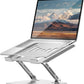 Laptop Stand for Desk Adjustable Computer Stand Foldable Laptop Riser Notebook Holder Adjustable Height for MacBook PC Computer Notebook Office Desk Accessories 10-17 Inch