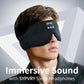 Bluetooth Sleep Mask Wireless Headphones 3D Bluetooth Eye Mask for Side Sleepers SYPVRY Blackout Eye Mask with Headphones Speaker for Airplane,Travel, Black