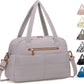 Travel Duffle Bag,Puffer Carry On Duffel Bag with Laptop Compartment Waterproof Overnight Weekender Bags for Women Large Hospital Tote Bags for Labor and Delivery(Medium,Khaki Gray）