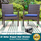 Wicker Patio Dining Chairs Set of 4 with Removable Cushions (4 Count)