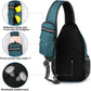 WATERFLY Crossbody Sling Backpack Sling Bag Travel Hiking Chest Bag Daypack - Roamly