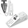 Portable Door Lock Alarm - Dual Protection Security, 120DB Siren, Sturdy Rubber Door Stopper Wedge for Home & Travel