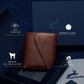 Leather RFID Wallet for Men, Slim Leather Mens Wallet, Handcraft Men's Wallets, Card Cases & Money Organizers, Magnetic Closure Sleek RFID Blocking Thin Mens Wallets with 9-12 Card Slots & Gift Box - Roamly