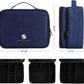 ORIENT FAMULAY Travel Electronics Organizer, Waterproof Cable Organizer Bag for Electronic Accessories Double Layer Large Shockproof Cable Storage Bag for Cord, Power Bank, Tablet(Up to iPad 11 inch) - Royal Blue