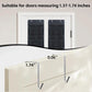 Over The Door Shoe Organizer, 14 Large Mesh Pockets Hanging Shoe Rack for Closet Organizers and Storage, 2-pack (black)