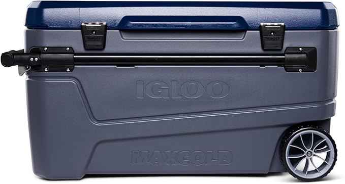 Igloo Maxcold Glide 110Qt Wheeled Cooler | Insulated Hard Shell Ice Chest