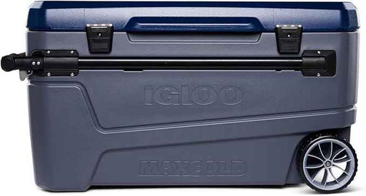 Igloo Maxcold Glide 110Qt Wheeled Cooler | Insulated Hard Shell Ice Chest