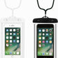 2-Pack Waterproof Phone Pouch，Waterproof Phone Case for iPhone 15 14 13 12 Pro Max XR X SE 2022 8 Samsung S24 S23 S22(Black+White)