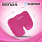 Sleepavo Office Chair Cushion - Seat Cushion for Tailbone Pain Relief - Butt Pillow for Coccyx, Sciatica, and Lower Back Pain - Orthopedic Chair Pad for Lumbar Support in Office Desk (Pink)