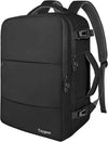 Taygeer Travel Backpack for Men Women, Carry On Backpack with Shoe Pouch, TSA 17.3inch Laptop Mochila Flight Approved, Nurse Bag Casual Daypack for Weekender Business Hiking,Black