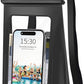Large Waterproof Phone Pouch Floating, Universal Waterproof Phone Case for iPhone 15 Pro Max 14 Plus 13 12 11 Samsung up to 7.2'', IPX8 Water Proof Cellphone Dry Bag for Beach Pool Swimming Black