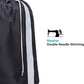 HOMEST XL Nylon Laundry Bag with Strap, Large Dirty Garments Organizer, Easy Fit a Hamper or Clothing Basket, Can Carry Up to 4 Loads of Clothes, Black