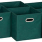 Household Essentials 6 ct Open Fabric Cube Storage Bins, Forest Green