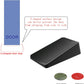 Premium Rubber Door Stop - Large Door Stopper Wedge,Anti-Slip Design, Automatically Fixed,Works On All Floor Types and Carpet Heavy Duty Door (2 Pack, Black)…