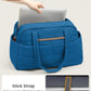 Travel Duffle Bag,Puffer Carry On Duffel Bag with Laptop Compartment Waterproof Overnight Weekender Bags for Women Large Hospital Tote Bags for Labor and Delivery(Large,Blue)