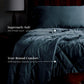 LUXOME Lightweight Blanket | 100% Rayon (Viscose) from Bamboo Fabric & Fill | Full/Queen - 86"x92" | Super Soft | Thermal-Regulating | Ocean
