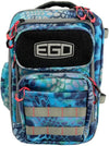 EGO Kryptek Tactical Tackle Box Backpack, Durable Fishing Tool Bag, 1000D Nylon Fabric with PVC Back, Water-Resistant, Multiple Storage Pockets, Laser-Cut Molle Loops, Includes 4 Tackle Trays