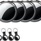 4 Pack Air Tracker Tags [Apple MFi Certified] Pair with Apple Find My(iOS Only) Smart Bluetooth Tracking Tags Key Finder Item Locator Waterproof Worldwide Tracker for Pets Backpack Wallet Dogs Luggage