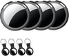 4 Pack Air Tracker Tags [Apple MFi Certified] Pair with Apple Find My(iOS Only) Smart Bluetooth Tracking Tags Key Finder Item Locator Waterproof Worldwide Tracker for Pets Backpack Wallet Dogs Luggage