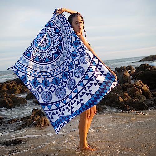Microfiber Beach Towel for Adults with Bag