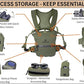 THE GUIDE BUNDLE: All Season Binocular Chest Pack Harness With 5 Piece Modular Accessory Kit: One Solution - Early Scouting To Late Season - Olive Green - Fits Up To Most 12x50 Bino