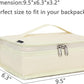 FlowFly Small Insulated Lunch box Portable Soft Bag Mini Cooler Thermal Meal Tote Kit with Handle for Work & School, Beige