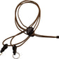 Rick Young Outdoors Premium Binocular Harness - Adjustable Chest Strap for Hunting, Birding & Hiking - Comfortable Waterproof Quick-Release System (Brown)